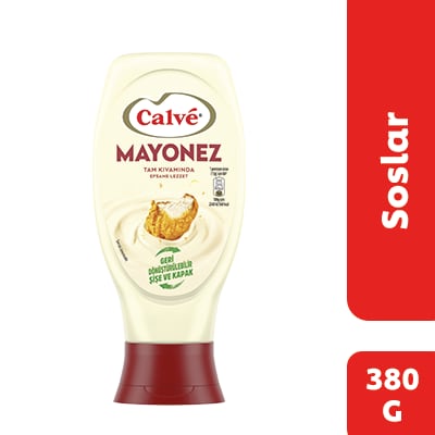 Calve Mayonez 380GR - Tam kıvamında efsane lezzet