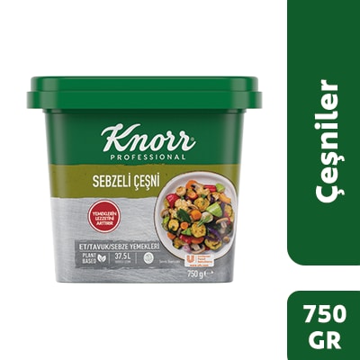 Knorr Sebzeli Çeşni 750GR - Yemeklerinizin lezzetine lezzet katmak için farklı sebze ve baharatlarla harmanlanmış Knorr Sebzeli Çeşni!